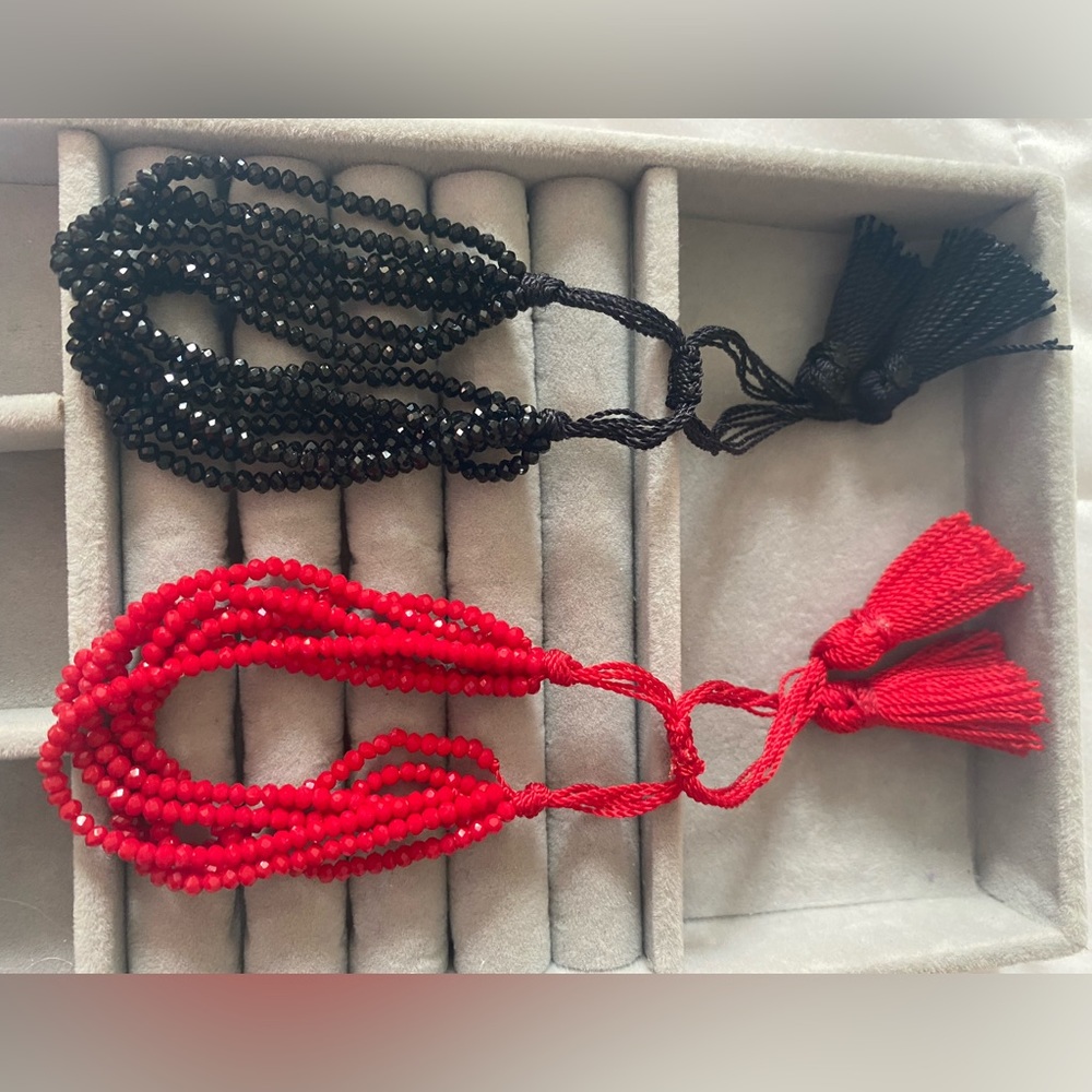 Red & Black Bracelets set